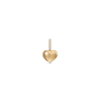 Julie Sandlau Pure Love vedhæng i 100 % genanvendt 14 kt guld med 0,0125 ct diamant YG14-PD435